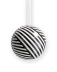 Black & White Stripe Bauble