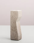 Zephyr Candle Holder Travertine - Small